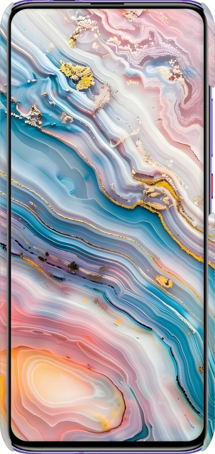 3D пластиковый матовый чехол Мрамор красивый для Xiaomi Redmi K30 Pro - 6376m-1899 изображение 