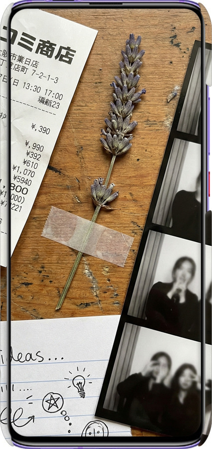 3D пластиковый матовый чехол Aesthetic Scrapbook Collage для Xiaomi Redmi K30 Pro - 6773m-1899 изображение 