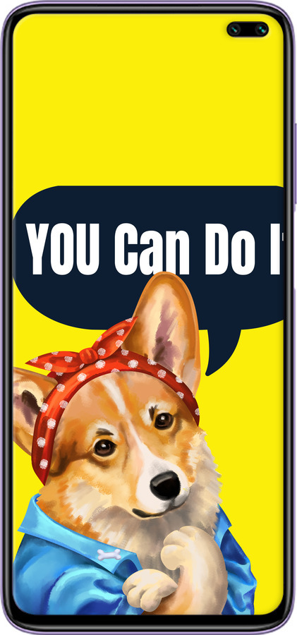 2D пластиковый чехол чехол с корги You Can Do It для Xiaomi Redmi K30 - 6184t-1836 изображение 