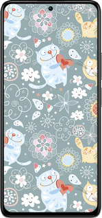 TPU чехол Котята v3 для Xiaomi Redmi K40S - 1223b-2582 изображение 