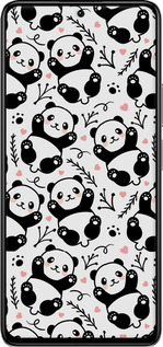 TPU чехол Панды для Xiaomi Redmi K40S - 4318b-2582 изображение 