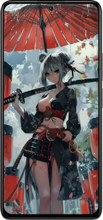 TPU чехол Гейша-воин для Xiaomi Redmi K40S - 6124b-2582 изображение 