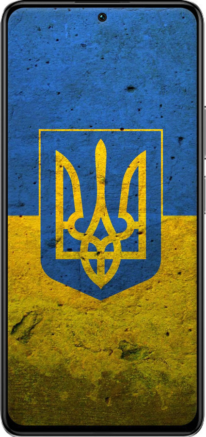 TPU чехол Флаг и герб Украины 2 для Xiaomi Redmi K40S - 378b-2582 изображение 