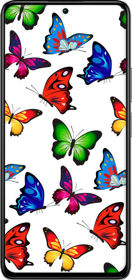 TPU чехол Красочные мотыльки для Xiaomi Redmi K40S - 4761b-2582 изображение 
