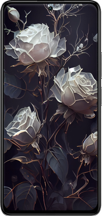 TPU чехол Розы 2 для Xiaomi Redmi K40S - 5550b-2582 изображение 