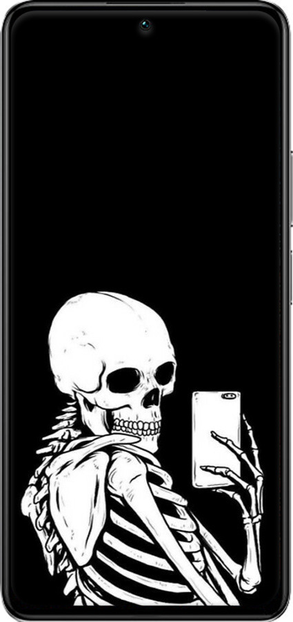 TPU чехол Скелет делает Selfie для Xiaomi Redmi K40S - 6535b-2582 изображение 