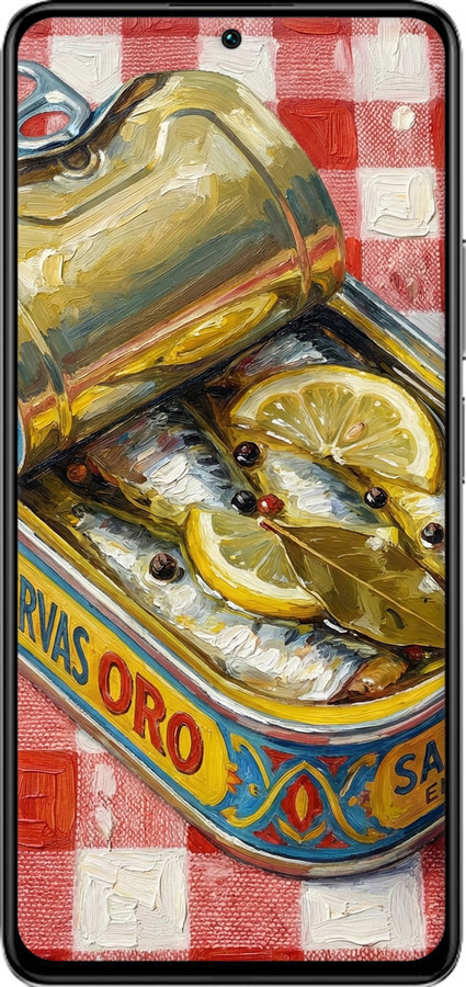 Силиконовый чехол Vintage Sardine Tin Phone для Xiaomi Redmi K40S - 6772u-2582 изображение 