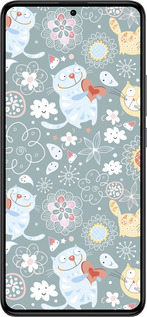 Силиконовый чехол Котята v3 для Xiaomi Redmi K60 Pro - 1223u-3457 изображение 
