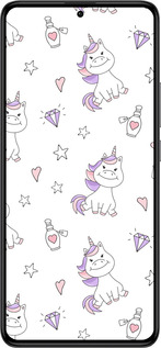 Силиконовый чехол Единорожка v2 для Xiaomi Redmi K60 Pro - 4703u-3457 изображение 