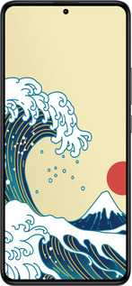 Силиконовый чехол Японские волны для Xiaomi Redmi K60 Pro - 5533u-3457 изображение 