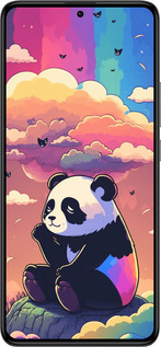 Силиконовый чехол Панда в облаках для Xiaomi Redmi K60 Pro - 5585u-3457 изображение 