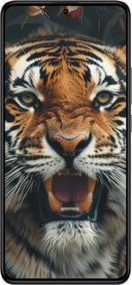 Силіконовий чехол Тигрова велич для Xiaomi Redmi K60 Pro - 6080u-3457 изображение 