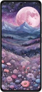 Силиконовый чехол Ночь луна арт для Xiaomi Redmi K60 Pro - 6319u-3457 изображение 