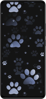 Силиконовый чехол С синими отпечатками лап для Xiaomi Redmi K60 Pro - 6441u-3457 изображение 