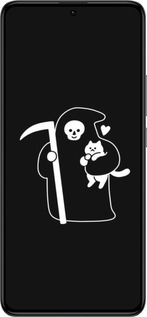 Силиконовый чехол Минималистичный арт: смерть и кошка для Xiaomi Redmi K60 Pro - 6529u-3457 изображение 