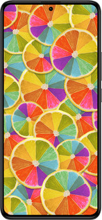 Силіконовий чехол Різнобарвні часточки лимона для Xiaomi Redmi K60 Pro - 861u-3457 изображение 