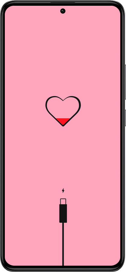 Силиконовый чехол Подзарядка сердца1 для Xiaomi Redmi K60 Pro - 4275u-3457 изображение 