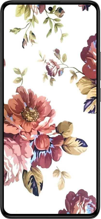 Силіконовий чехол Vintage flowers для Xiaomi Redmi K60 Pro - 4333u-3457 изображение 