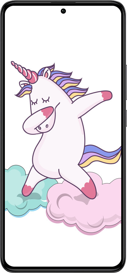 Силиконовый чехол Единорог для Xiaomi Redmi K60 Pro - 4702u-3457 изображение 