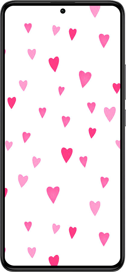Силиконовый чехол Сердечки 2 для Xiaomi Redmi K60 Pro - 4763u-3457 изображение 