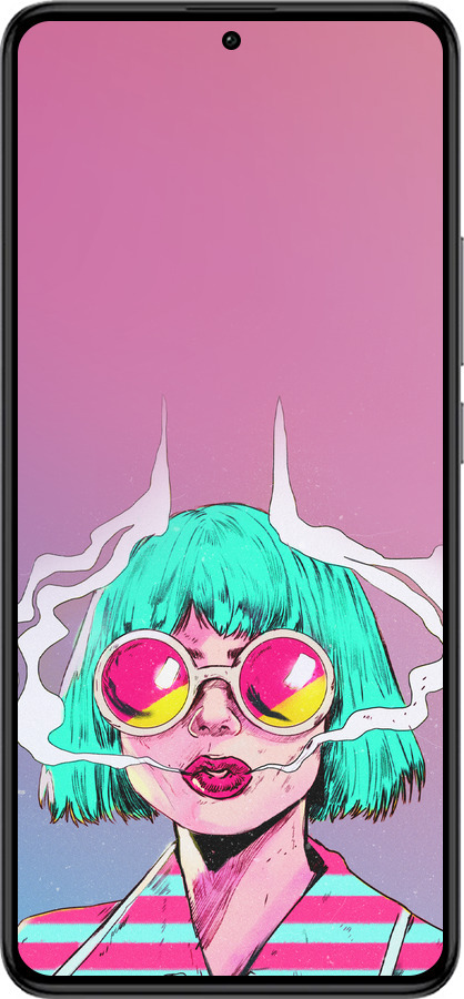 Силіконовий чехол Поп арт дівчина для Xiaomi Redmi K60 Pro - 5378u-3457 изображение 