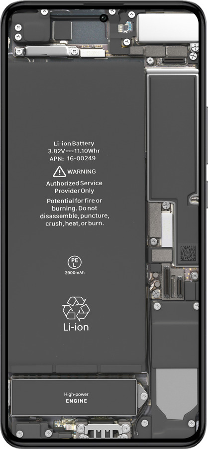 Силиконовый чехол Детали смартфона для Xiaomi Redmi K60 Pro - 5487u-3457 изображение 