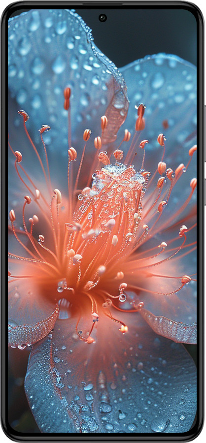 Силиконовый чехол Роса на цветке для Xiaomi Redmi K60 Pro - 6039u-3457 изображение 