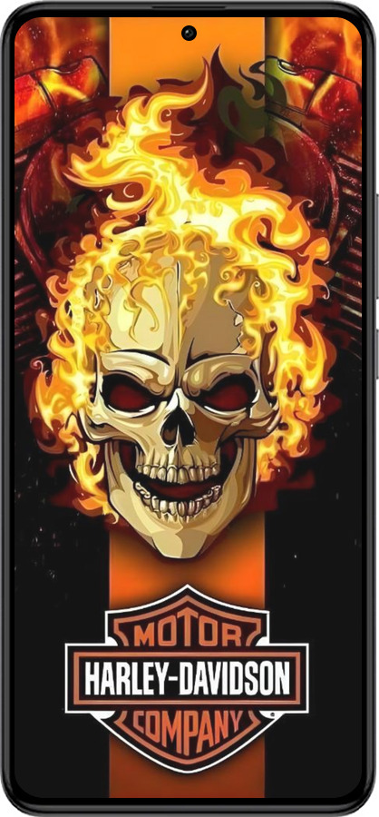 Силиконовый чехол Харлей девидсон для Xiaomi Redmi K60 Pro - 6370u-3457 изображение 
