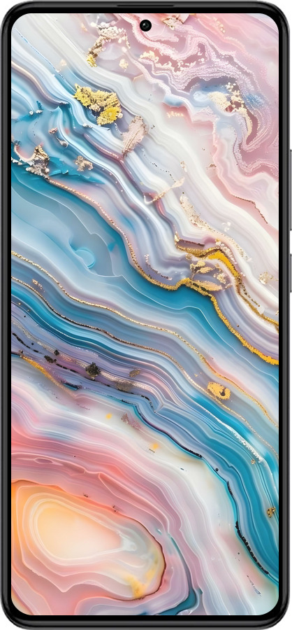 Силиконовый чехол Мрамор красивый для Xiaomi Redmi K60 Pro - 6376u-3457 изображение 