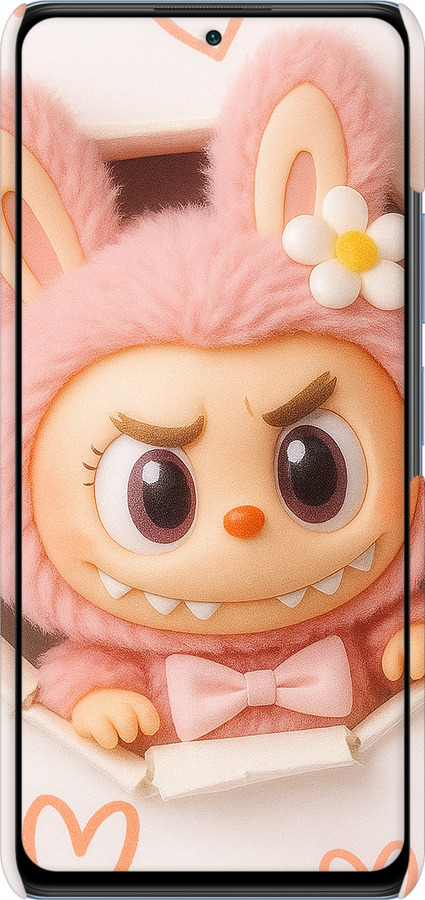 3D пластиковый матовый чехол Лабубу 2 для Xiaomi Redmi Note 10 Pro - 6710m-2297 изображение 