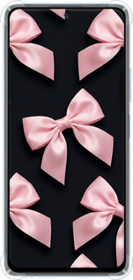 Силіконовий протиударний с посиленими кутами чехол Coquette Ribbons Dark Coquette для Xiaomi Redmi Note 10 Pro - 6767sp-2297 изображение 