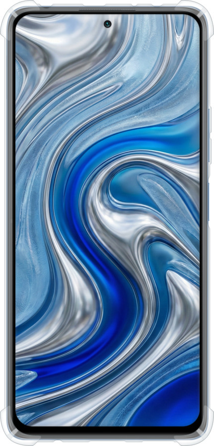 Силикон с усиленными углами чехол Liquid Chrome для Xiaomi Redmi Note 10 Pro - 6781sp-2297 изображение 