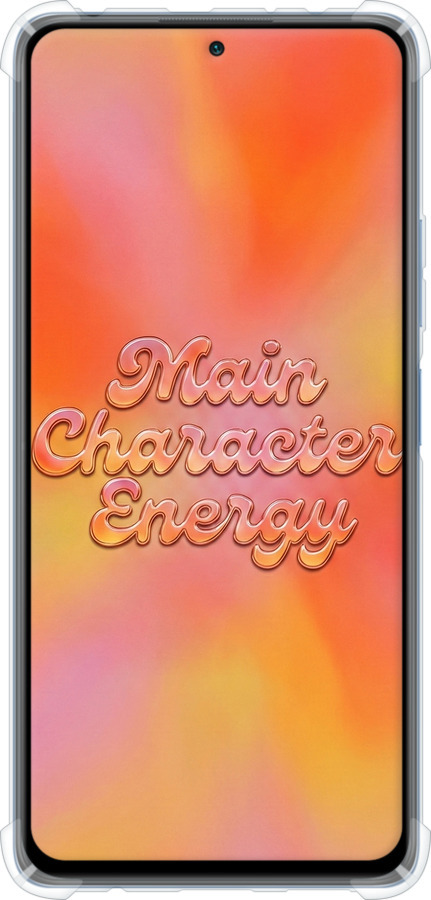 Силикон с усиленными углами чехол Aura Gradient Main Character Energy Aesthetic Y2K для Xiaomi Redmi Note 10 Pro - 6783sp-2297 изображение 