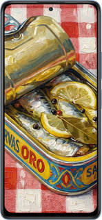 Силиконовый чехол Vintage Sardine Tin Phone для Xiaomi Redmi Note 10 Pro - 6772u-2297 изображение 