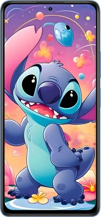 Силиконовый чехол Стич 2 для Xiaomi Redmi Note 10 Pro - 6371u-2297 изображение 