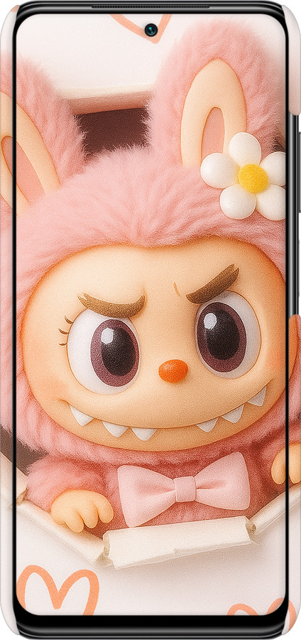 3D пластиковий матовий чехол Лабубу 2 для Xiaomi Redmi Note 10S - 6710m-2577 изображение 