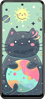 Силіконовий чехол Милый котик для Xiaomi Redmi Note 10 - 6364u-2277 изображение 