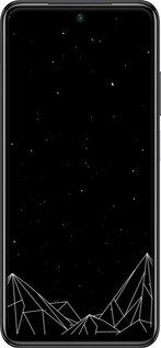 Силиконовый чехол Черно белые абстрактные горы для Xiaomi Redmi Note 10 - 6437u-2277 изображение 