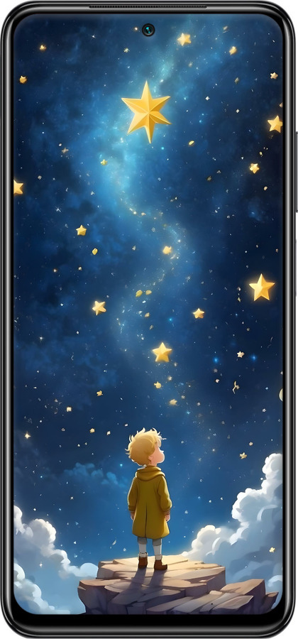 Силиконовый чехол Маленький принц для Xiaomi Redmi Note 10S - 6326u-2577 изображение 