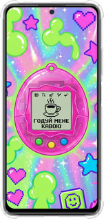 Силіконовий протиударний с посиленими кутами чехол Y2K Aesthetic Retro Pet: Годуй мене кавою для Xiaomi Redmi Note 12 Pro - 6784sp-3019 изображение 