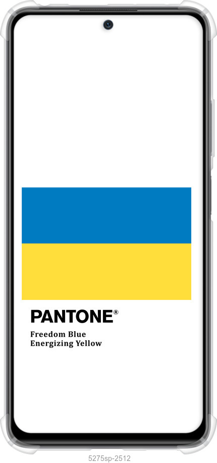 Силіконовий протиударний с посиленими кутами чехол Прапор Пантон для Xiaomi Redmi Note 12 Pro - 5275sp-3019 изображение 