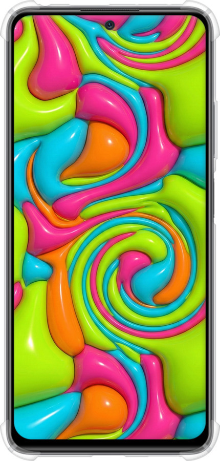 Силикон с усиленными углами чехол Y2K Jelly Dream для Xiaomi Redmi Note 12 Pro - 6780sp-3019 изображение 