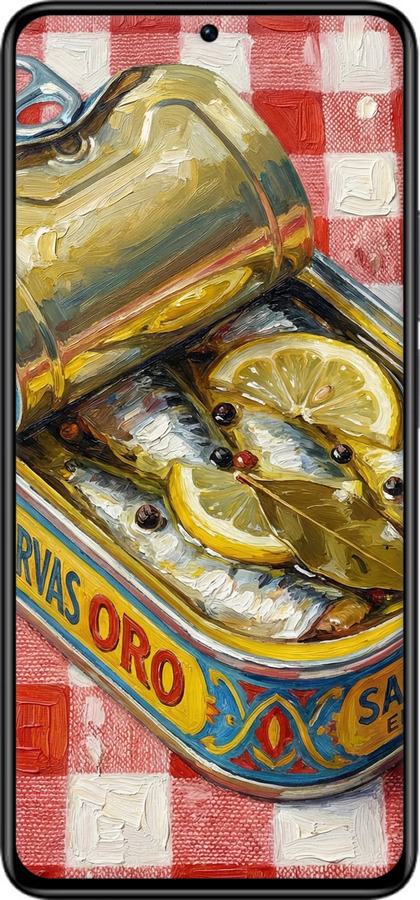 Силиконовый чехол Vintage Sardine Tin Phone для Xiaomi Redmi Note 11 Pro - 6772u-2512 изображение 