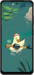 TPU чехол Каченя з автоматом для Xiaomi Redmi Note 11 - 6356b-2516 изображение 