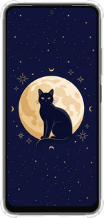 Силикон с усиленными углами чехол Cute Cat Celestial/Witchy для Xiaomi Redmi Note 11 - 6787sp-2516 изображение 