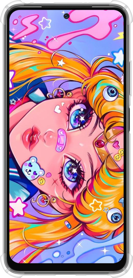 Силіконовий протиударний с посиленими кутами чехол Сейлор Мун 4 для Xiaomi Redmi Note 11S 4G - 6353sp-3936 изображение 