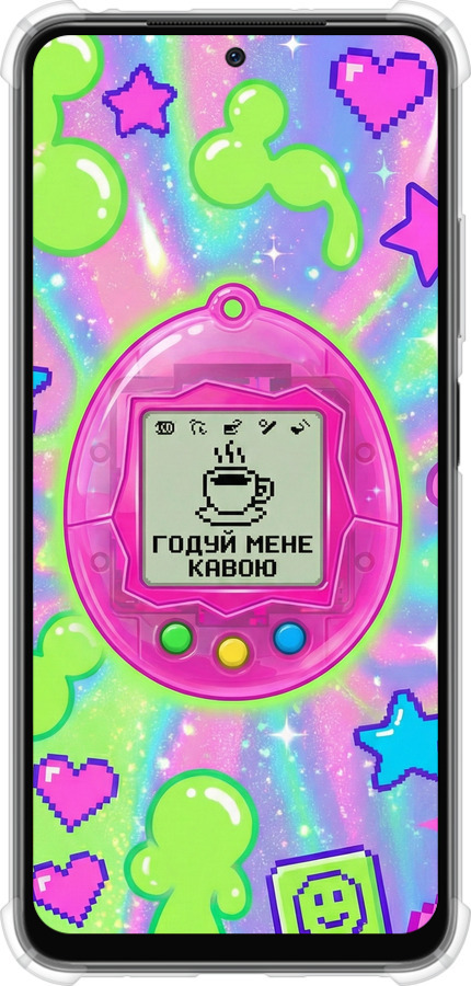 Силикон с усиленными углами чехол Y2K Aesthetic Retro Pet: Годуй мене кавою для Xiaomi Redmi Note 11 - 6784sp-2516 изображение 