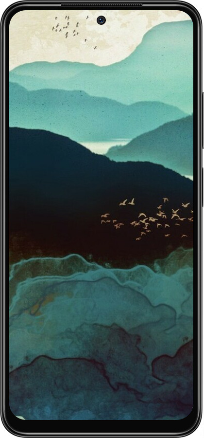 Силиконовый чехол С изображением гор Индиго для Xiaomi Redmi Note 11 - 6484u-2516 изображение 