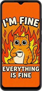 Силіконовий чехол Funny Cat для Xiaomi Redmi 11 Prime 5G - 6786u-2872 изображение 