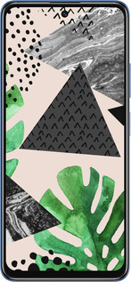 TPU чехол Монстера для Xiaomi Redmi Note 11T 5G - 4304b-3850 изображение 